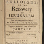 1687 CRUSADES Jerusalem Delivered Tasso Godfrey of Bouillon Fairfax ENGLISH