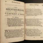 1687 CRUSADES Jerusalem Delivered Tasso Godfrey of Bouillon Fairfax ENGLISH