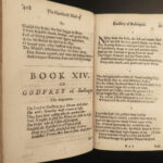 1687 CRUSADES Jerusalem Delivered Tasso Godfrey of Bouillon Fairfax ENGLISH