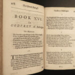 1687 CRUSADES Jerusalem Delivered Tasso Godfrey of Bouillon Fairfax ENGLISH