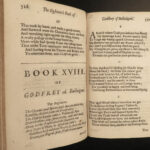 1687 CRUSADES Jerusalem Delivered Tasso Godfrey of Bouillon Fairfax ENGLISH