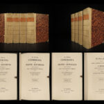 1822 DANTE Divine Comedy Lombardi Italian Poetry Padua 5v Vellum SET La Divina