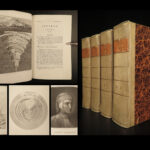 1822 DANTE Divine Comedy Lombardi Italian Poetry Padua 5v Vellum SET La Divina