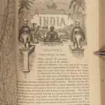 1855 History of CHINA & INDIA Sears Hindu Chinese Superstitions MAPS Turks