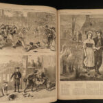 1870 1ed Harper’s Weekly Native American INDIANS Woman’s Suffrage FOOTBALL