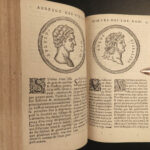 1578 History of JUSTIN Pompeius Trogus Macedonia ROME Augustus French/Latin 2v