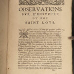 1617 1ed King Louis IX France CRUSADES Joinville Beaulieu Menard RARE Knights