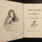 1851 Charles Perrault Fairy Tales Illustrated Cinderella Puss Boots French ART