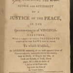 1795 1ed LAW New Virginia Justice American Court Cases Thomas Jefferson Hening