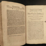 1795 1ed LAW New Virginia Justice American Court Cases Thomas Jefferson Hening