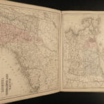 1886 Mitchell School ATLAS 44 MAPS America Holy Land Europe New Zealand India