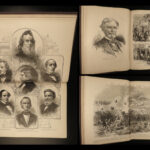 1895 ENORMOUS Civil War 1ed American Soldier Union Confederate Illustrated FOLIO