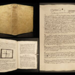 c1650-1750 Handwritten PHYSICS Manuscript Geometry Astronomy Gravity Science