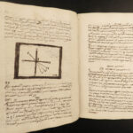 c1650-1750 Handwritten PHYSICS Manuscript Geometry Astronomy Gravity Science