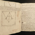 c1650-1750 Handwritten PHYSICS Manuscript Geometry Astronomy Gravity Science