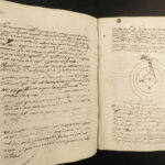 c1650-1750 Handwritten PHYSICS Manuscript Geometry Astronomy Gravity Science