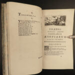 1742 Phaedrus & Aesop Fables Greek Literature Stoic Philosophy Avienius Mascrier