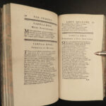 1742 Phaedrus & Aesop Fables Greek Literature Stoic Philosophy Avienius Mascrier