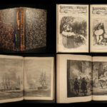 1874 1ed Harper’s Weekly SANTA America Negroes Livingstone Lapland Eskimos Texas