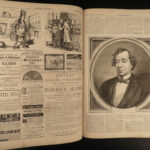 1874 1ed Harper’s Weekly SANTA America Negroes Livingstone Lapland Eskimos Texas