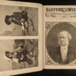 1877 1ed Harper’s Weekly Centennial Exhibition War in CUBA America Buffalo China