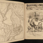 1877 1ed Harper’s Weekly Centennial Exhibition War in CUBA America Buffalo China