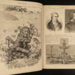 1877 1ed Harper’s Weekly Centennial Exhibition War in CUBA America Buffalo China
