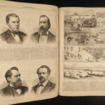 1877 1ed Harper’s Weekly Centennial Exhibition War in CUBA America Buffalo China