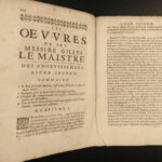 1653 LAW 1st ed Gilles le Maistre Works Feudal Land Real Estate Fiefs Vassals