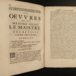 1653 LAW 1st ed Gilles le Maistre Works Feudal Land Real Estate Fiefs Vassals
