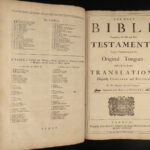 1738 HUGE Baskett Holy BIBLE London Apocrypha Psalms Common Prayer Pulpit FOLIO
