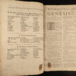 1738 HUGE Baskett Holy BIBLE London Apocrypha Psalms Common Prayer Pulpit FOLIO
