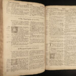 1738 HUGE Baskett Holy BIBLE London Apocrypha Psalms Common Prayer Pulpit FOLIO