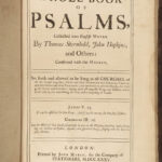 1738 HUGE Baskett Holy BIBLE London Apocrypha Psalms Common Prayer Pulpit FOLIO