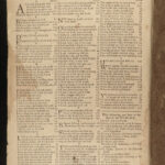 1738 HUGE Baskett Holy BIBLE London Apocrypha Psalms Common Prayer Pulpit FOLIO