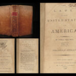 1796 1ed EARLY Laws of United States America Declaration Indians CHEROKEE Treaty