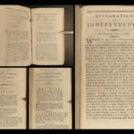 1796 1ed EARLY Laws of United States America Declaration Indians CHEROKEE Treaty