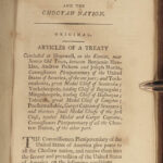 1796 1ed EARLY Laws of United States America Declaration Indians CHEROKEE Treaty