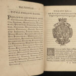 1573 1ed Philip II SPAIN Empire Christopher COLUMBUS Voyages America Gallarati