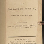 1776 Alexander Pope Works English Literature Dunciad Letters Essays Illustrated 6v