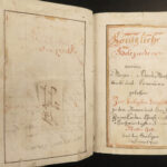 1790 Handwritten German Bible Manuscript Prayer Devotion Konigliche Fraktur ART