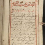 1790 Handwritten German Bible Manuscript Prayer Devotion Konigliche Fraktur ART