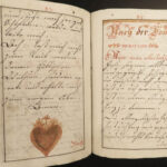 1790 Handwritten German Bible Manuscript Prayer Devotion Konigliche Fraktur ART