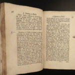 1698 Natural History 1ed Martin Lister Journey to Paris Animals Science Voyages