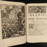1654 King Alaric Visigoth Sack of ROME Scudery Illustrated FOLIO Queen Sweden