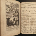 1713 Anglican Common Prayer Baskett BIBLE Psalms Articles Queen Anne England ART