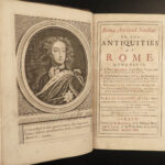 1721 Antiquities of ROME Basil Kennett Classical WAR Gladiators MAP Architecture