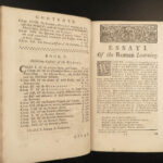 1721 Antiquities of ROME Basil Kennett Classical WAR Gladiators MAP Architecture