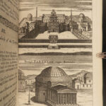 1721 Antiquities of ROME Basil Kennett Classical WAR Gladiators MAP Architecture