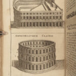 1721 Antiquities of ROME Basil Kennett Classical WAR Gladiators MAP Architecture